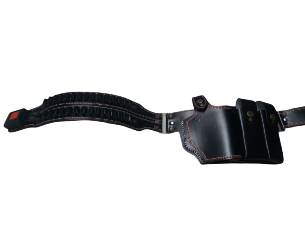 Adjustable leather gun holster