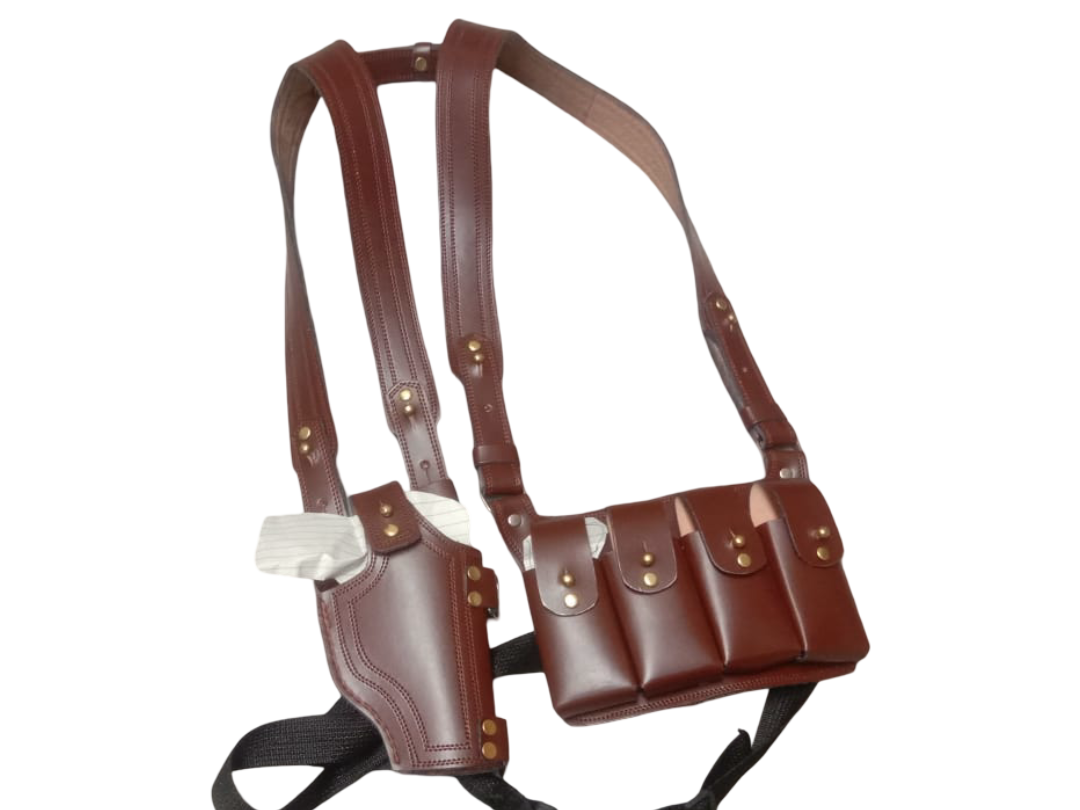 Leather holster for revolver