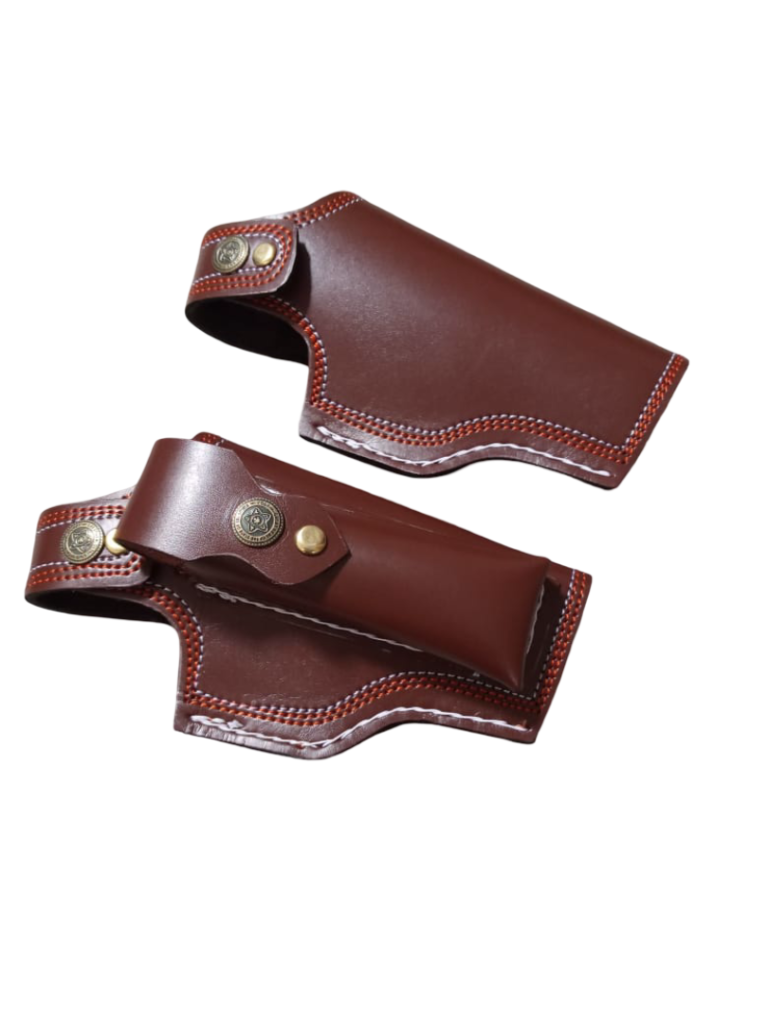 Leather pistol holster